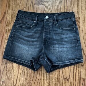 Banana Republic High Rise 3” Black Denim Short
